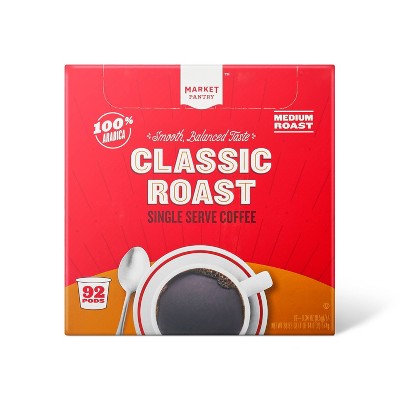Premium Roast Medium Roast Single Serve - 92ct - Market Pantry™