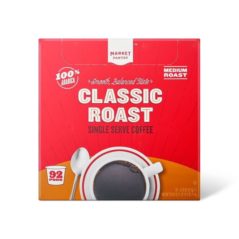 Premium Roast Medium Roast Coffee - Single Serve Pods - 12ct - Market Pantry™, 1 of 6