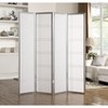 Roundhill Furniture Seto 4-Panel Room Divider Screen, Silver - 2 of 3