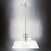 Urban Ambiance Luxury Transitional Indoor Pendant,  8-1/2''H x 14"W x 14''D,  Brushed Nickel Finish, UHP4888 - 3 of 4