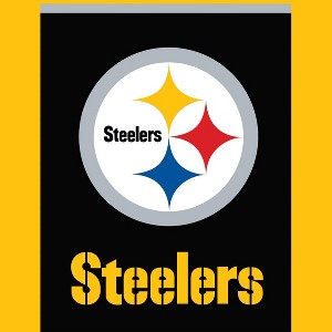 Briarwood Lane Pittsburgh Steelers House Flag NFL Licensed 28" x 40" - 1 of 4