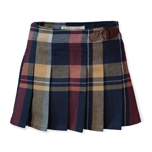 Plaid pleated skirt target best sale