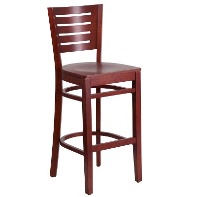 Flash Furniture Slat Back Wooden Restaurant Barstool