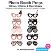 Big Dot of Happiness Rose Gold Happy New Year Glasses - Paper Card Stock 2026 New Year's Eve Party Photo Booth Props Kit - 10 Count - 4 of 4