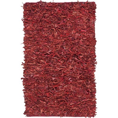 Leather Shag LSG511 Handwoven Rugs - Safavieh