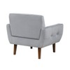 CAVINAS Accent Chair Contemporary Living Room Chair with Upholstered Velvet Cushion Comfy Chair - 2 of 4