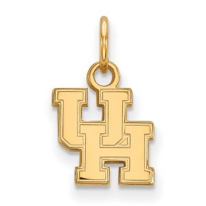 Black Bow Jewelry 14k Yellow Gold Houston Cougars NCAA Extra Small Pendant - 1 of 3