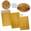 UOFFICE Pack of 250 Kraft Bubble Mailers 4" x 8" - #000 Self-Seal Padded Envelopes - 3 of 4