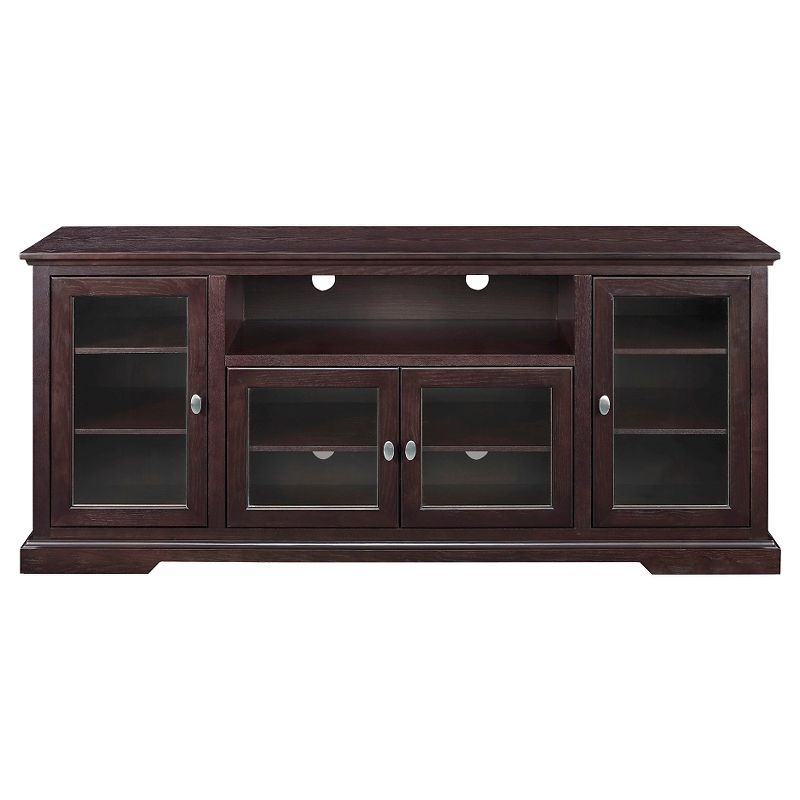 Glass Door Traditional Highboy TV Stand for TVs up to 80" - Saracina Home, 5 of 9
