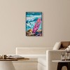 Art Remedy Pink Surfboard on the Beach Colorful Coastal Wall Art Framed - 2 of 4