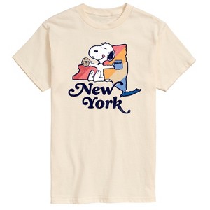 Men's - Peanuts - New York Snoopy Short Sleeve Graphic T-Shirt - 1 of 4