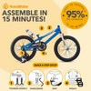RoyalBaby Freestyle Children Kids Bicycle w/Handbrake, Training Wheels, and Water Bottle, for Boys and Girls Ages 3-10 - 4 of 4