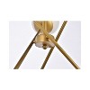 Elegant Lighting Axl 24 inch pendant in brass with white shade - 4 of 4