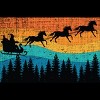 Men's Design By Humans Retro Christmas Horse Riding Santa Vintage 70s 80s Xmas By pahari T-Shirt - 2 of 4