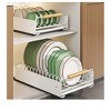 Pull Out Cabinet Organizer,Heavy Duty Slide Out Drawers Fixed With Adhesive For Pots,Roll Out Shelf Storage For Kitchen Base Cabinet Organization,Pan - 3 of 4