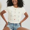 Simply Sage Market Women's Wildflower Flower Chart Short Sleeve Garment Dyed Tee - 2 of 4