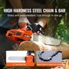 VEVOR Gas Chainsaw, 25.4CC 12" 1.2HP, Gasoline Powered Chain Saw, Handheld Cordless Petrol Chainsaws for Tree Wood Branch Cutting, Orange - 3 of 4