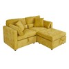 Modern Minimalist Cream Two-Seater Sofa - 2 of 4