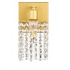 Elegant Lighting Phineas 1 light Brass and Clear Crystals wall sconce - 2 of 4