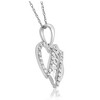 Pompeii3 Diamond MOM Heart Pendant in White, Yellow, or Rose Gold Includes 18" Necklace - 2 of 4