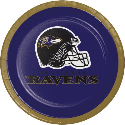 24ct Baltimore Ravens Football Dessert Plates