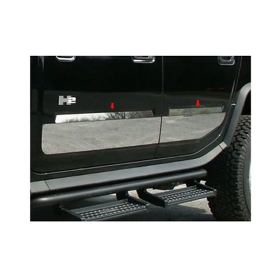QAA is Compatible with 2003-2009 Hummer H2 4 Piece Stainless Door Insert HV43013