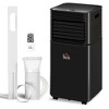 HOMCOM  Mobile Portable Air Conditioner for Home Office Cooling, Dehumidifier, Ventilating w/ Remote, LED Display, 24H Timer, Black - 4 of 4