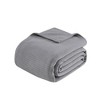Sapphtopaz Microfleece Blanket, Grid Pattern Cooling Blanket Throw Blanket with Anti-pilling Face, Machine Washable, All-season Usable - 3 of 4