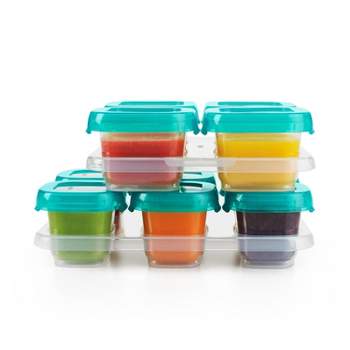 Glass Tot Food Cubes - PINK / 3 oz / 1 Pack - Innobaby