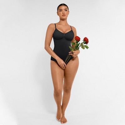Feelingirl Women's Seamless Tummy Control Brief Shapewear Bodysuit