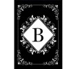 Briarwood Lane Double Sided House Flag 40x28 For Outdoor Black and White Monogram B House Flag - 3 of 4