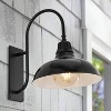 12.25" 1-Light Stanley Farmhouse Industrial LED Gooseneck Arm Outdoor Sconce - JONATHAN Y - image 3 of 4