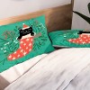 Deny Designs King Carriecantwell Festive Feline Duvet Cover and Pillow Sham - 4 of 4