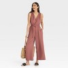 Women's Gauzy Tie-Waist Jumpsuit - Universal Thread™ - 3 of 3