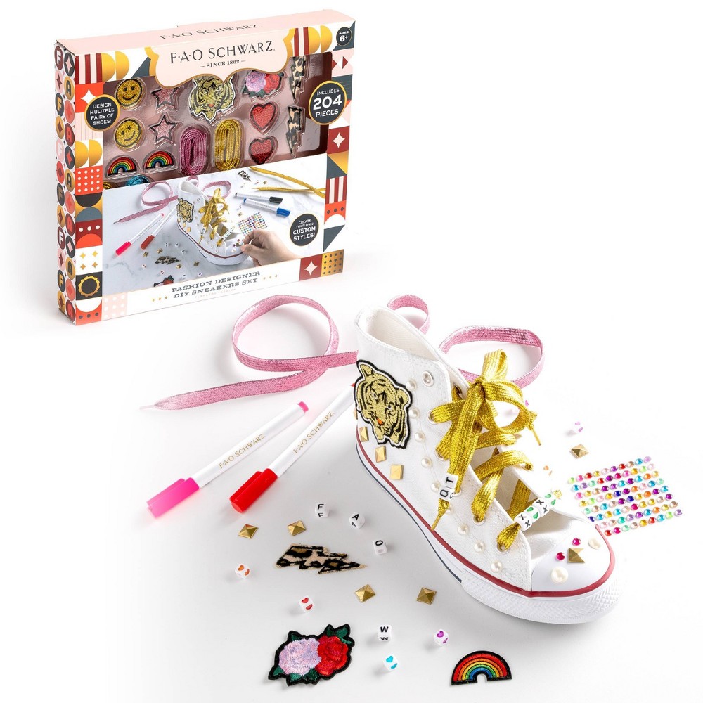 FAO Schwarz Fashion Designer DIY Sneakers Set on Target | AccuWeather Shop