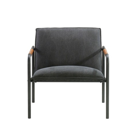 Charcoal Gray finish Sauder Boulevard Cafe Metal Lounge Chair