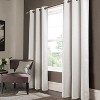 RT Designer Collection Anchorage 2 Pack Blackout Grommet Luxurious Modern Design Curtain Panel Pair 36" x 84" White - 2 of 4