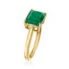 Ross-Simons 2.70 Carat Emerald Ring in 18kt Gold Over Sterling - 3 of 4