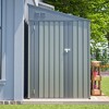 Mlmh & Kngwa 77.9"H Heavy-Duty Metal Lean-To Shed - 2 of 4