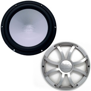 Wet Sounds 12" Black Marine Subwoofer 2-OHM + Silver XS Grill - 1 of 4