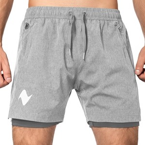 Zilpu Men's Quick Dry Athletic Performance Shorts wi/Zipper Pocket (5 inch) - 1 of 4