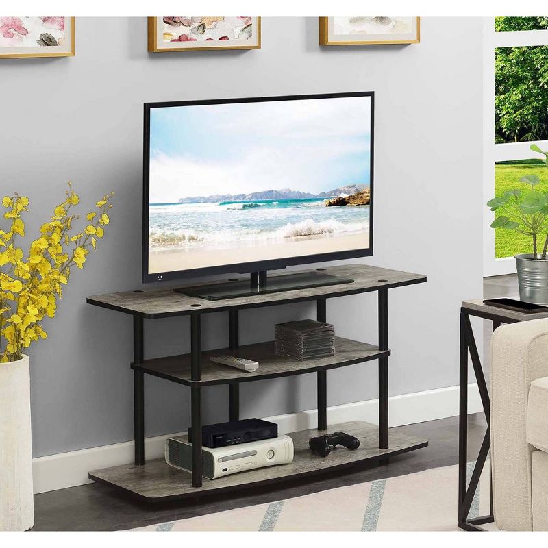 Designs2Go 3 Tier Wide TV Stand for TVs up to 43" - Breighton Home, 3 of 8