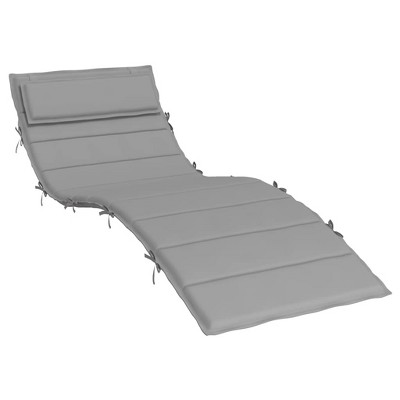 vidaXL Sun Lounger Cushion Gray 70.9"x23.6"x1.6" Oxford Fabric