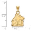 Black Bow Jewelry 10k Yellow Gold Northern Illinois Huskies NCAA Small Pendant - 2 of 3