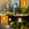 12-Pack Solar Pathway Lights, IP65 Waterproof Solar Outdoor Garden Lighting with Warm White for Walkways, Yards, Patios - 2 of 4