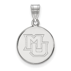 Black Bow Jewelry 10k White Gold Marquette Golden Eagles NCAA Medium Pendant - 1 of 3