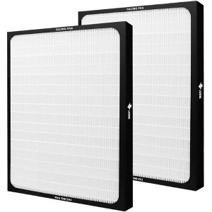 Nispira Filter Replacement Compatible with Blueair 200 and 300 Series Particle Fits Models 201, 203, 205, 215B, 250E, 270E, and 303, 2 Packs - 1 of 4