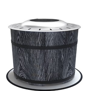 Yukimo Portable Smokeless Fire Pit - Magnesium Oxide + Stainless Steel Bonfire Stove, Includes Fireproof Mat, Black for Patio/Picnic/Camping - 1 of 4