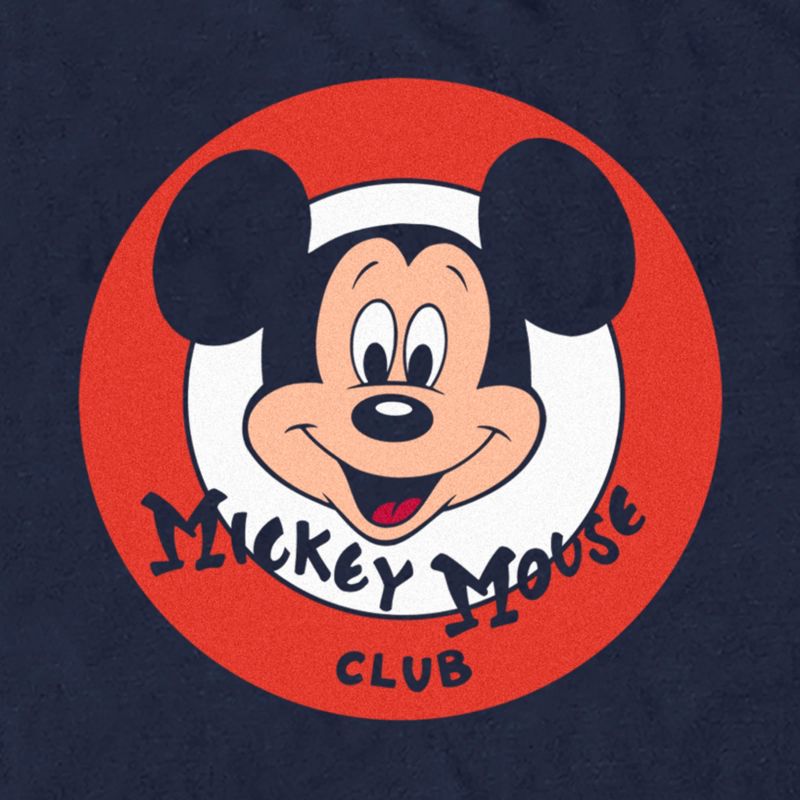 Men's Disney Mickey Mouse Club Mickey Face Logo T-Shirt, 2 of 6