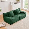 Aukfa Modular Teddy Fabric Sofa,Convertible Modular Sectional Sofa Set with 2 Ottomans, 2-Seats Soft Boneless Design for Living Room - 2 of 4